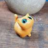 Mini Cat Desktop Figurine Kawaii Animal Doll Toy Office Figurine Animal Sculpture  Car