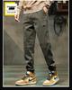 Мужские модные брендовые джоггеры 2025 Осень/Зима с плюшевой подкладкой - Свободные, Универсальные, Спортивные брюки в стиле кэжуал