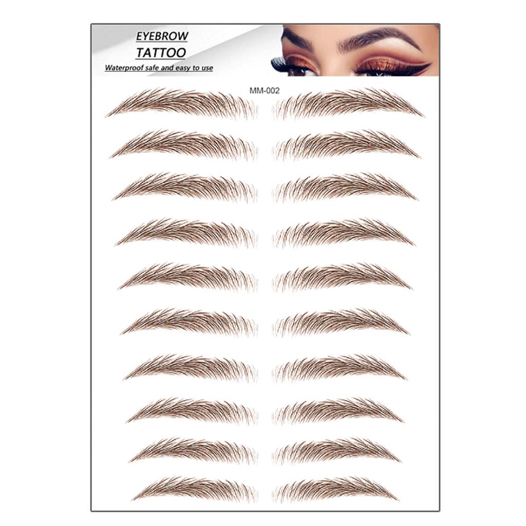 6D волосы, похожие на настоящие брови, уход за волосами, формирователь бровей, макияж, наклейка для бровей