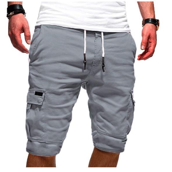 Men's Summer Casual Multi-Pocket Workwear Shorts Set