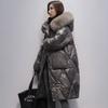 Winter Fashion Women's Long Loose Slim Thick Fur Collar Coat