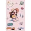 2025 Waterproof Christmas Cartoon Stickers: Internet Celebrity Logos, Self-Adhesive Transparent Labels