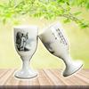 2PCS/Lot Chinese Mini Goblet 20ML Ceramic Wine Glass Home Retro Liquor Glass Chinese Blue And White Porcelain Wine Cup