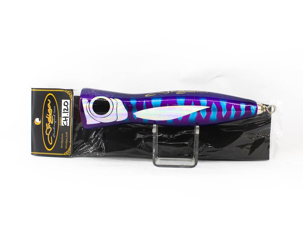 Indiga Popper Chugger Long 120 Grams Blue Purple Tiger (2189)