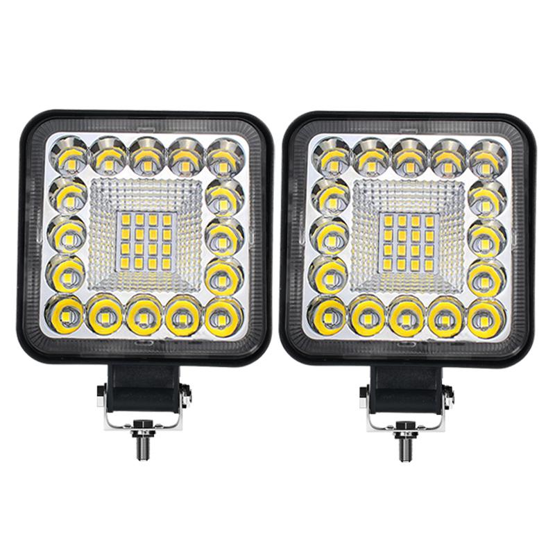 3-дюймовый 32-светодиодный 96 Вт 21-светодиодный рабочий свет 4X4 Автомобильный светодиодный прожектор Квадратный круглый Авто Грузовик Лодка Внедорожник ATV Трактор Внедорожный мини-светодиодный бар Аксессуары 12 В 24 В