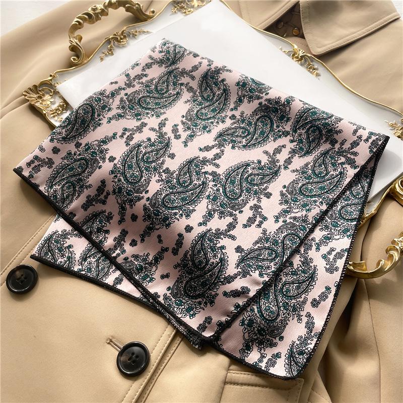 50 * 50 см шелковые шарфы весна и осень универсальное украшение профессиональные маленькие квадратные шарфы защита шеи связывающая сумка