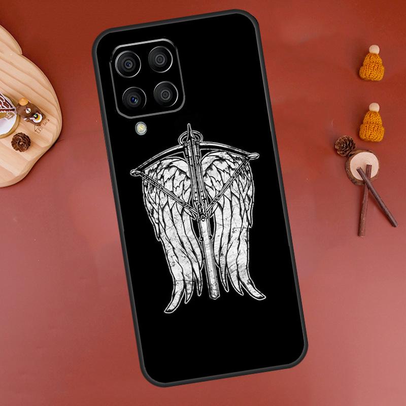 Daryl Dixon Wings Zombie Case For Samsung Galaxy M12 M32 M52 M30s M20 M21 M31 M51 M13 M23 M33 M53 M14 M34 M54 Cover