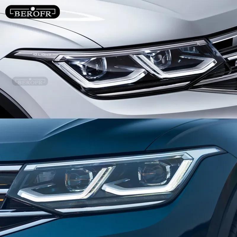Car Headlight Protective Tint Film Smoke Black Transparent TPU Sticker For Volkswagen VW Tiguan R Line Facelift