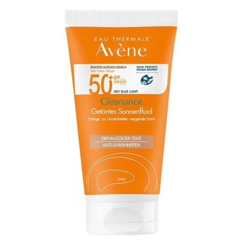 Avene Cleanance Солнечный флюид SPF50 тонирующий 50мл