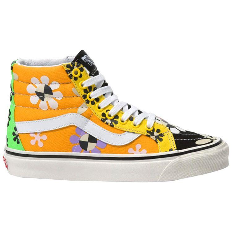 Vans Sk8-Hi 38 DX Anaheim Factory — кроссовки унисекс с психоделическим цветочным принтом, разноцветные VN0A38GF41S