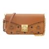 MCM Tracy Visetos Mini Shoulder Bag Women Shoulder Bag Cognac MWRGSXT01CO001