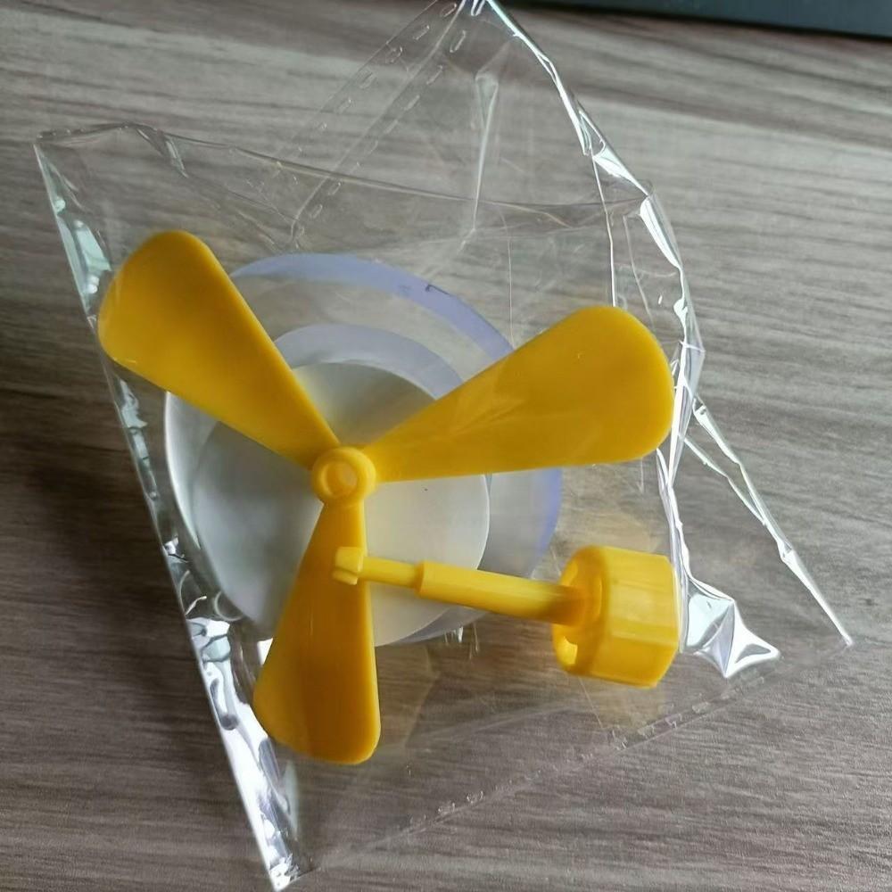 4pcs Plastic Bamboo Dragonfly Decor Sucker Mount Motorcycle Helmet Propeller Helmet Accessories