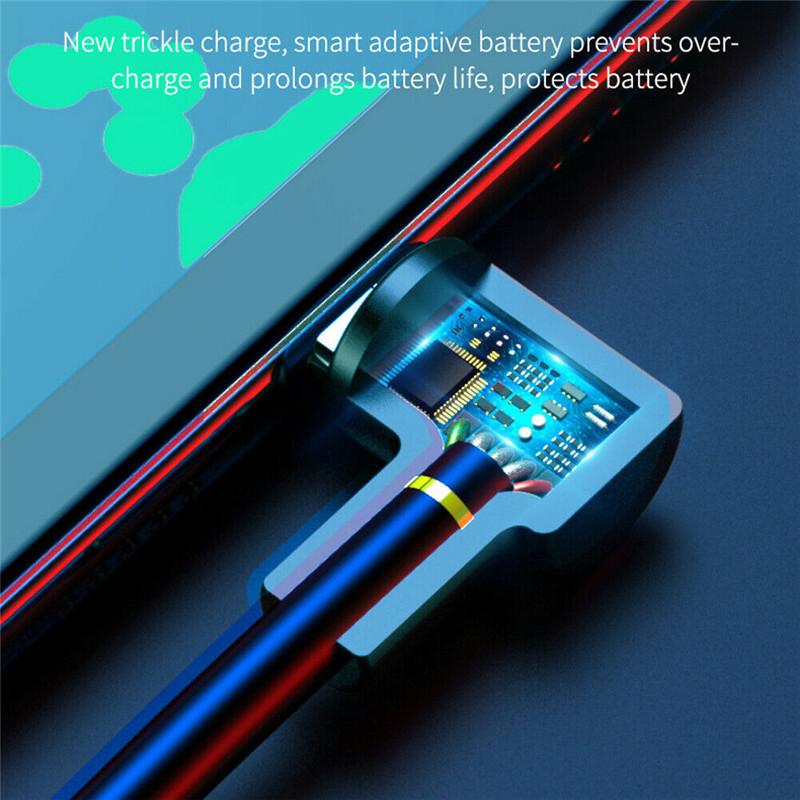 5A Elbow USB To Type-C Cable Fast Charging Cable Mobile Phone USB C Charger Data Cord for iPhone 15 Huawei Xiaomi Realme Samsung