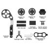 Bicycle Computer Mount Adjustable Out Front Bike Handlebar Mount Holder with Camera Adapter Light Holder for Garmin for