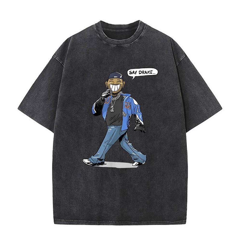 Vintage Washed Kendrick Lamar Not Like Us Tshirts Album Merch Fan Gift Hip Hop Short Sleeve T Shirt Male Casual Cotton Tshirt
