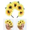 Bohemian Style Sunflower Headband Cloth Headband New Flower Shape Hair Hoop  Party