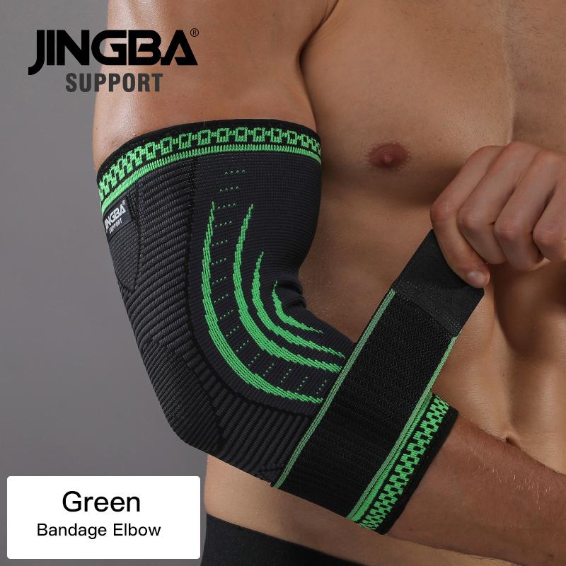 JINGBA SUPPORT 1 шт. Футбольный бандаж для голеностопа+Наколенник для баскетбола Налокотник защитный протектор +Напульсник боксерская кистевая повязка Поддержка