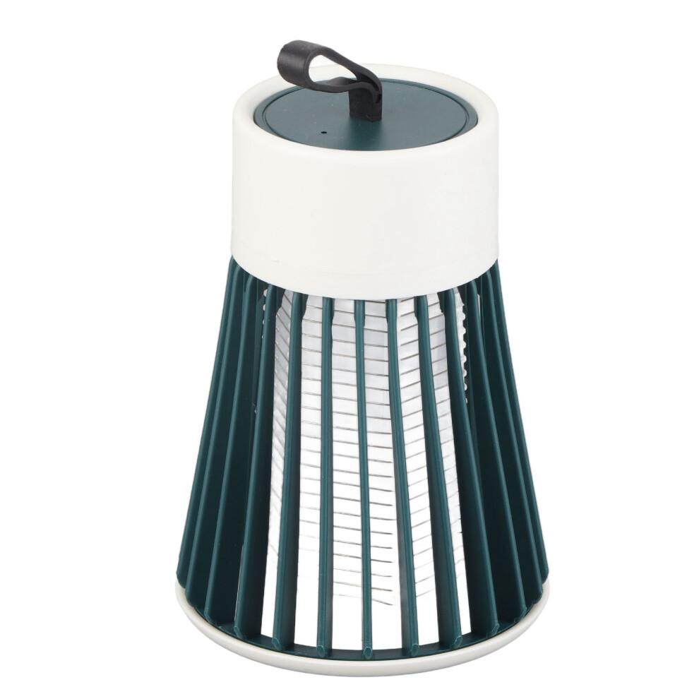 Electric Fly Killing Light ABS USB Rechargeable Fly Trap Lamp for Indoor Outdoor Green
