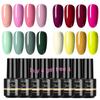 Набор лаков для ногтей 4 шт./10 шт. долговечный гель-лак для ногтей Soak Off UV Gel Lacquer Kit Лак Гибридный гель-лак Купите 4 Получите бесплатно 4