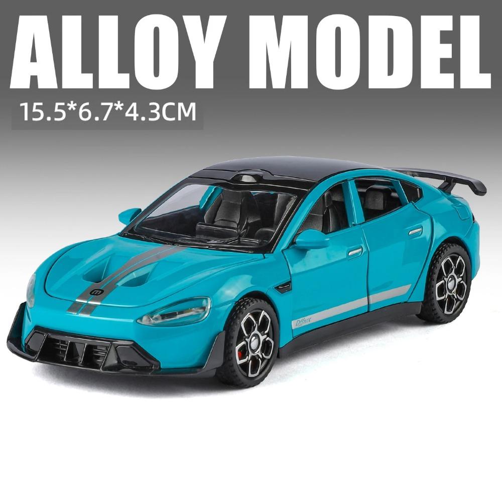 1:32 SU7 Ultra BYD Yangwang U9 Сплав Спортивный Автомобиль Модель Литье под Давлением Игрушка Заднее Колесо Оттянуть Назад со Звуком Светом Автомобиль Коллекционирование Хобби