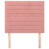 VidaXL Headboard Bedroom Furniture Bed Accessories Single Bed Heads Interior Pink 90x5x118/128 3116513