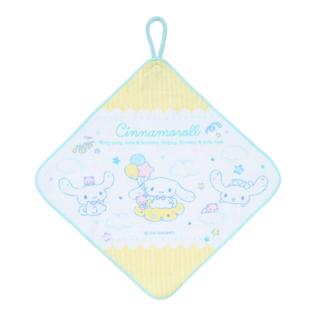 Sanrio Петля для полотенца Cinnamoroll Антибактериальное с именем для Номер продукта 249700 (САНРИО) Набор из 3 предметов, Дизайн, Лечение, Пространство, Детский сад/Детский сад,