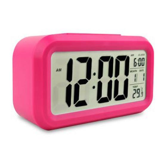 ЖК-будильник Светодиодный дисплей Время Цифровой говорящий голосовой подсказки Термометр Многофункциональный