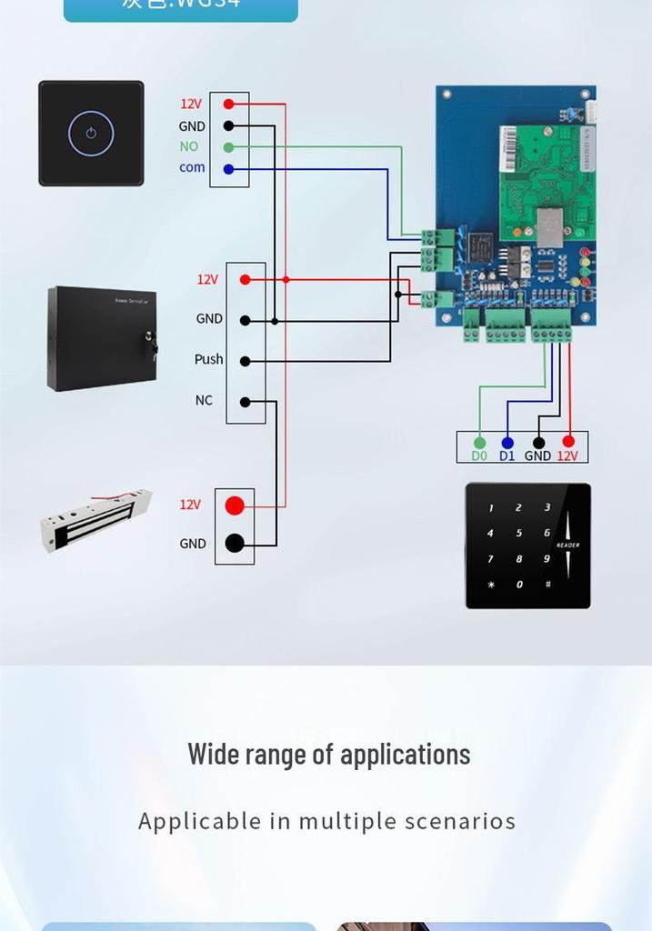 Считыватель RFID-доступа с клавиатурой для ввода пароля IC и интерфейсом Wiegand