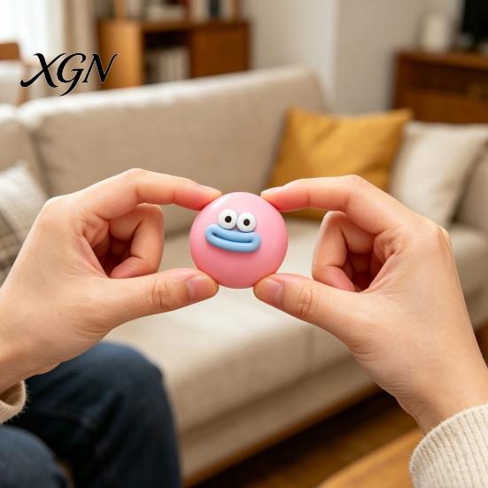 Portable Stress Reliever Cartoon Sausage Mouth Ball Toy Relief Big Eyes Squeeze Anxiety Fidget Slow Rising Home Office Worker Desk TPR