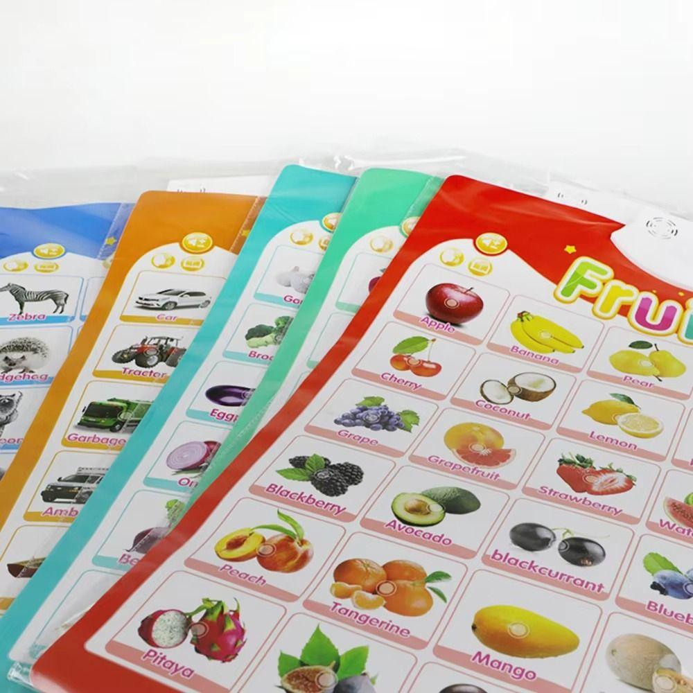 Audio Book Interactive Talking Wall Chart Number Anima Electronic Toddler Alphabet Parent-child