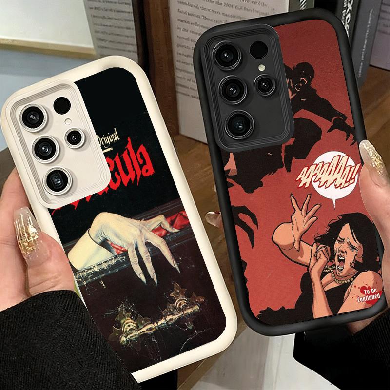 Phone Case for Samsung Galaxy S26 S25 Ultra S24 FE Gothic Vampire Scarlet Art Shell S23 Plus S22 + S21 S20 5G Soft Silicone Fund