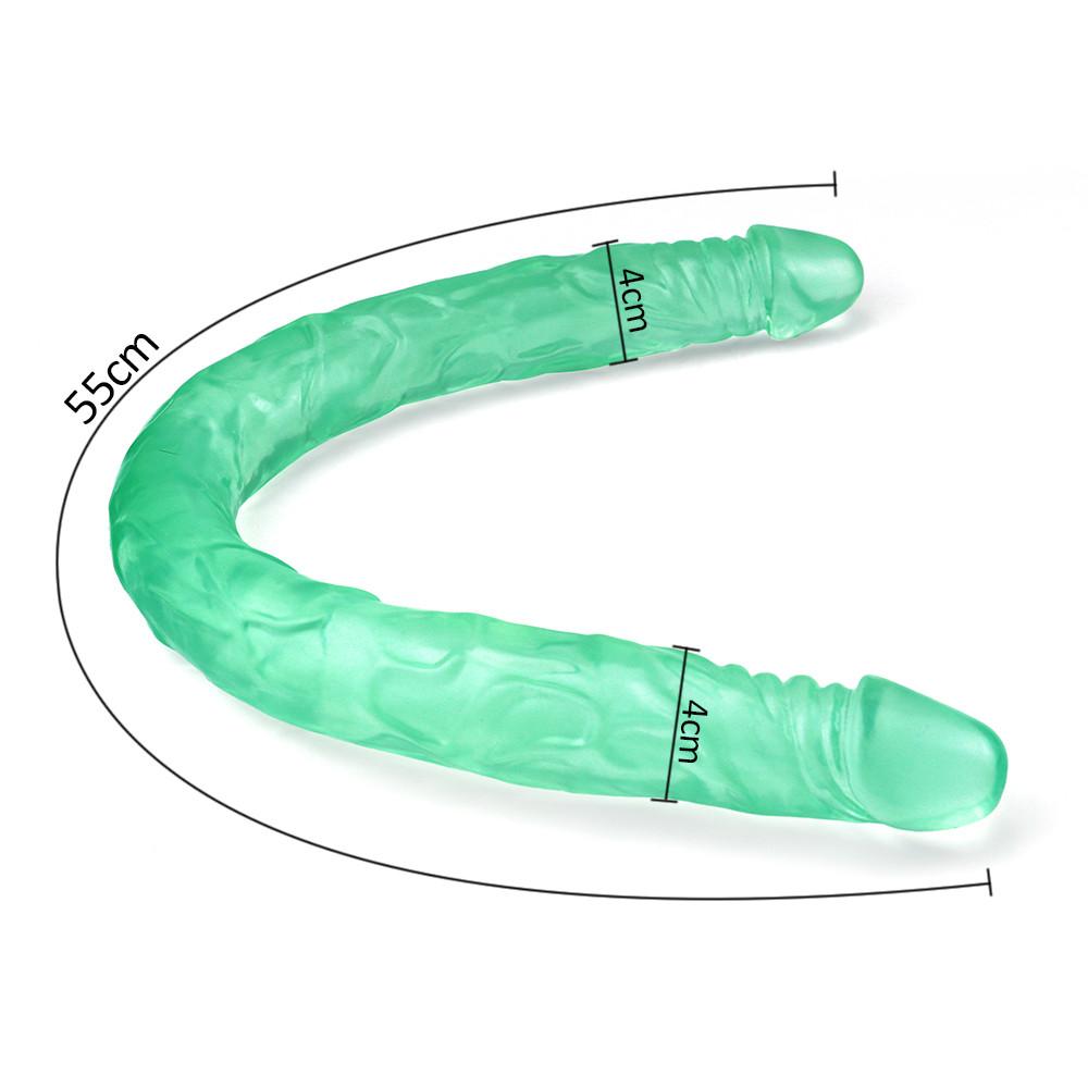 Двойной фаллоимитатор RUNYU, реалистичные фаллоимитаторы, член, лесбийская вагинальная анальная пробка, гибкий искусственный пенис для женщин, фаллоимитаторы, секс-игрушки