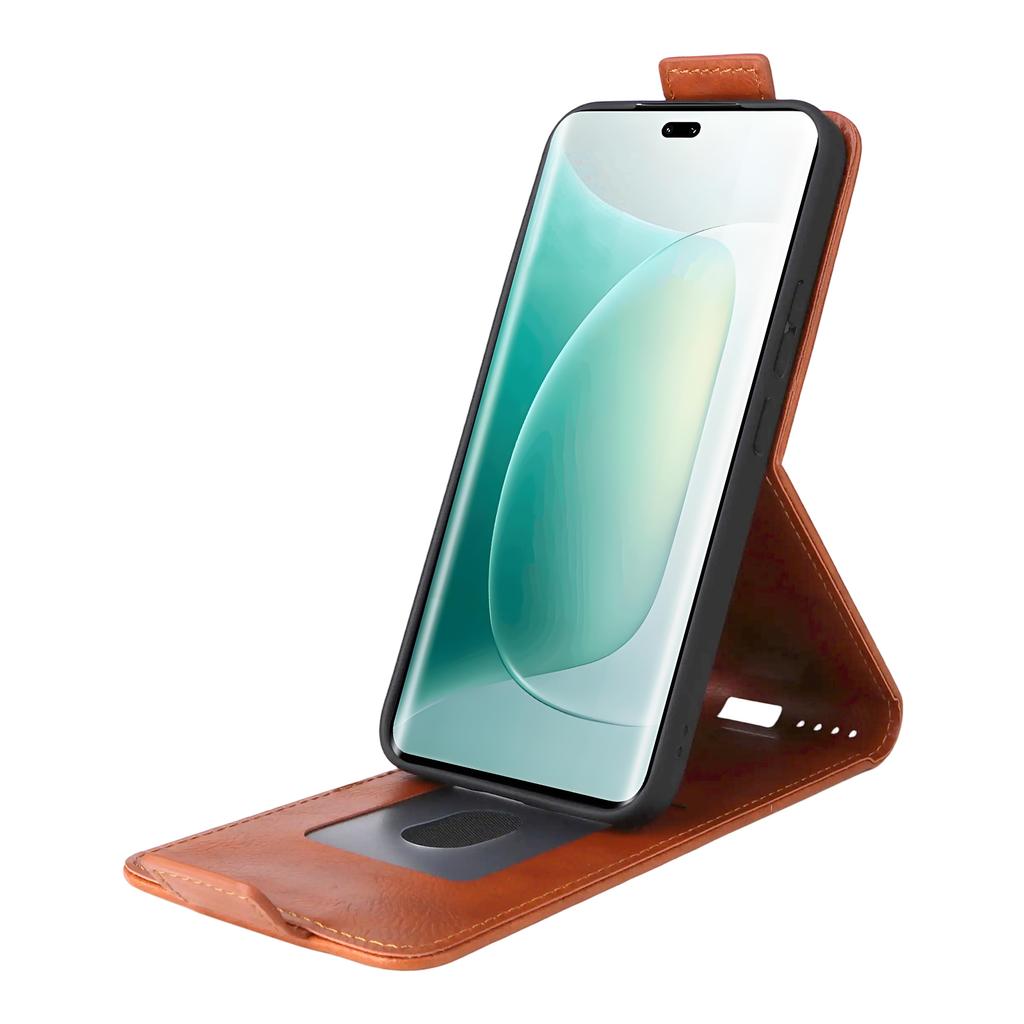 For Honor 400 Stand Case Magnetic Clasp Vertical Flip Leather Phone Cover with Card Holder