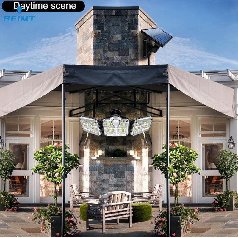 10000LM Solar Wall Lamp 122/333LED IP65 Solar Lamp Above 3000K, Indoor and Outdoor Waterproof Solar Lamp, Adjustable Lamp Holder Lighting Angle