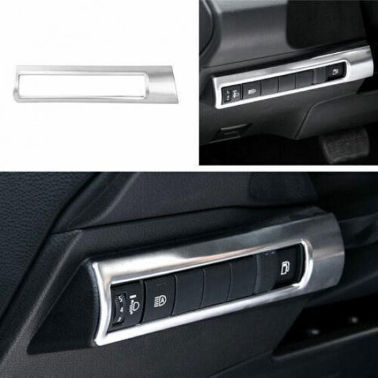 For Toyota Corolla - Frame Trim 1X Headlight Switch Control Silver Steel