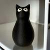 Секретный тайник Кот 3D-печатная фигурка черного кота для сокрытия мелких предметов Милый кот