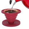 Collapsible Coffee Dripper Reusable Silicone Coffee Filter Holder Food Grade BPA Free Heat-Resistant Portable Coffee Filter Funnel