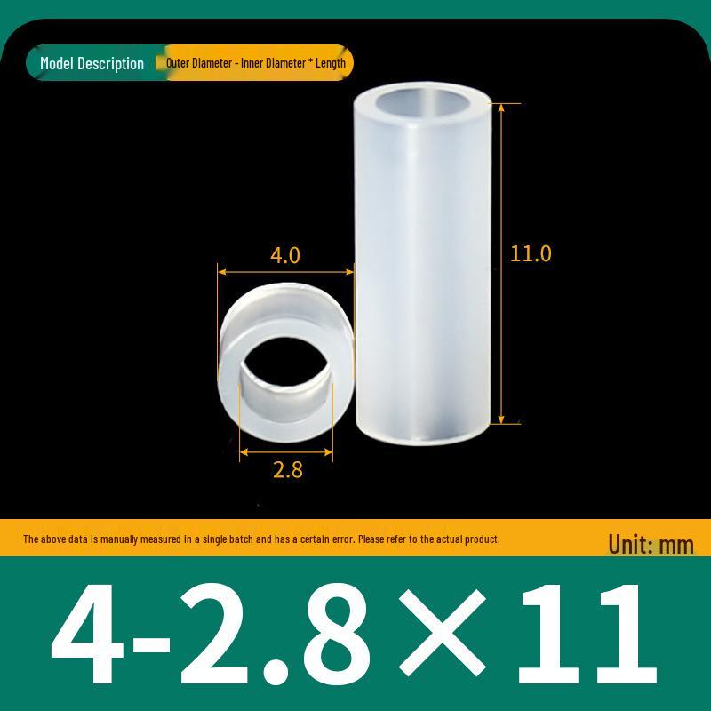 Nylon Insulating Spacer Column M2.8, Round Through-hole Plastic Standoff, Heightening and Isolation Support.