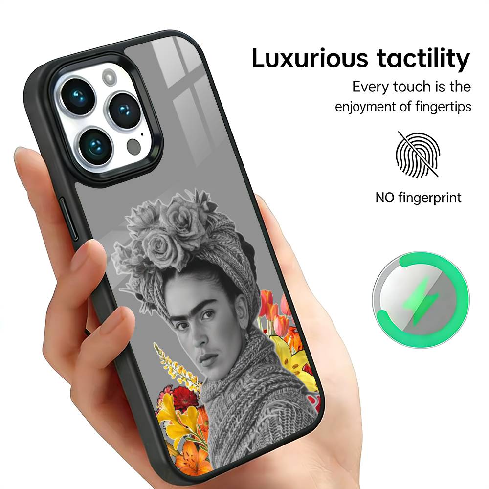Art Frida Kahlo Phone Case For iPhone17,16,15,14,13,12,11 Plus,Pro Max For Magsafe Wireless Charging
