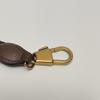 [Pre-Owned] Monogram Logo Letter Print Striped Wristband Canvas And Leather Clutch - Very Good #DBV4NS