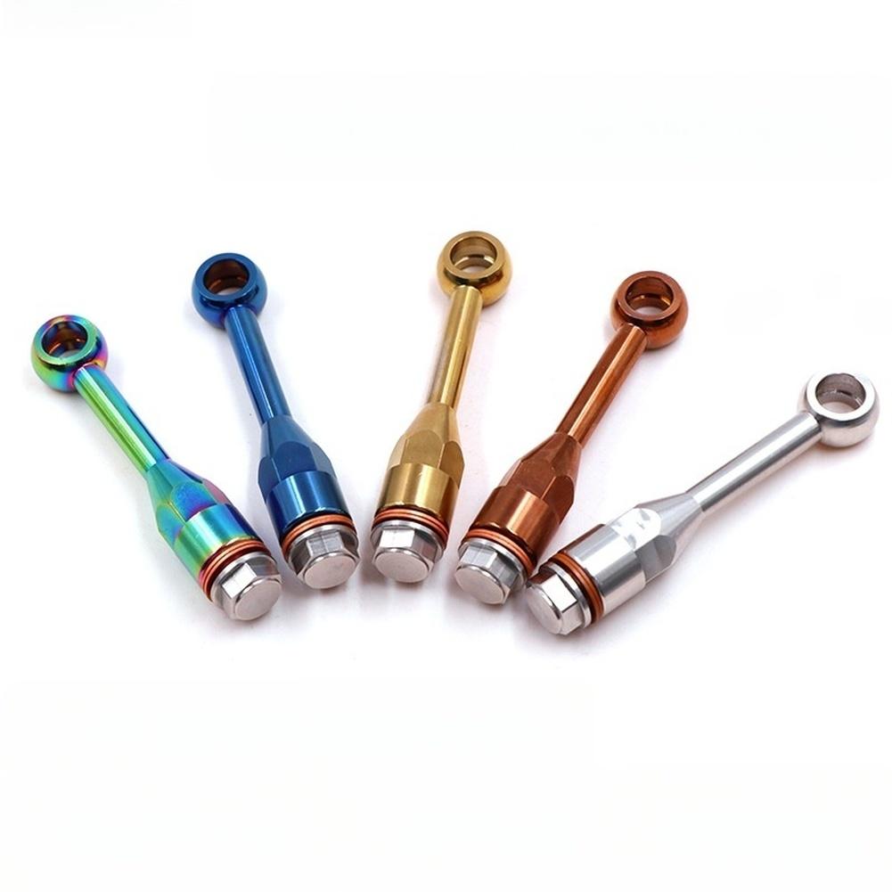 Silver, Bronze, Copper, Blue, Burnt Blue Brake Hose Adapter Motorcycle Direct Push Pump Adapter Anti-wear Material