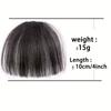 XINRAN Air Bangs Clip In Bangs Hair Synthetic Hair Fake Fringe Short Wig With Bangs Natural Wig For Women Daily Party Use