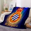 Espanyol Stadium Flannel Blanket, Soft Polyester, Modern Design, All-Season for Camping, Travel, Gifts for holidays or birthdays