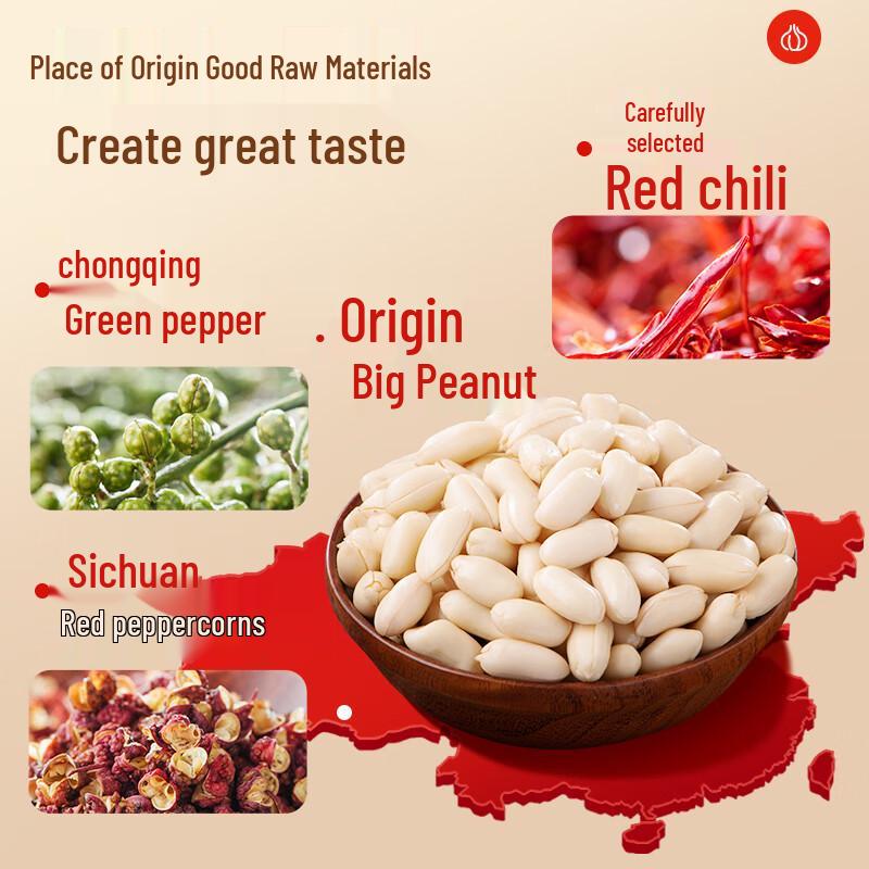 HUANGFEIHONG Spicy Peanuts Snack