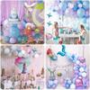 Balloon Decoration Birthday Girl 1 Year Rainbow Balloons Mermaid Decorations for Birthday Girl