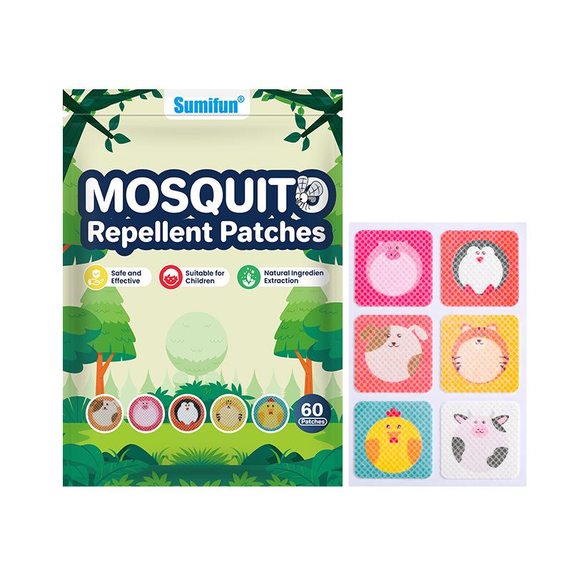 Sumifun 60/120 шт. Мультяшный пластырь от комаров Натуральный Нетоксичный Репеллент от комаров Детский Пластырь от зуда Летний Уличный Необходимый.