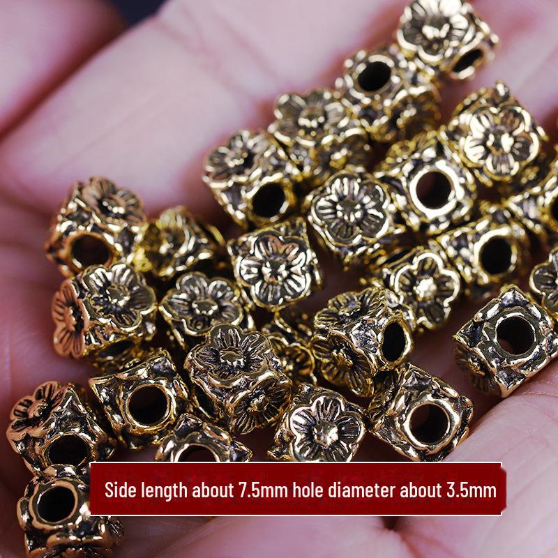 Бусины из тибетского серебра в форме цветка: Аксессуары для подвесок и браслетов своими руками