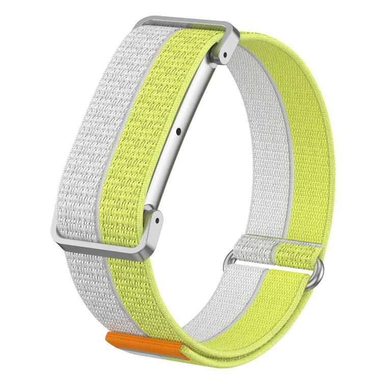 Metal‑Case Integrated Feather‑Yarn Breathable Nylon Watch‑Band Strap, Adjustable Wrist‑Bracelet Accessory For Fitbit Air