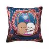 Bubu & Dudu Heart Love Pillow Cover Soft Pillow Case Cushion Cover Cute Funny Graphic Pillowcases For Sofa Bedroom Home Decor