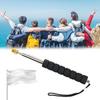 200/300CM Telescopic Tour Guide Flag Pole with Non-slip Sponge Handle Heavy Duty Metal Extendable Teacher Pointer Banner Handheld Flag Pole